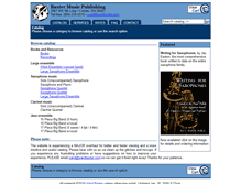 Tablet Screenshot of baxtermusicpublishing.com